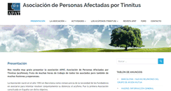 Desktop Screenshot of acufenos.org