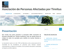Tablet Screenshot of acufenos.org